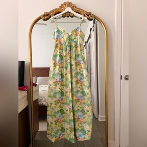 🌴NWT Abercrombie & Fitch Tropical Maxi Dress